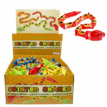 FLEXIBLE WIGGLE SNAKES 35 CM IN DISPLAY (48 pcs)