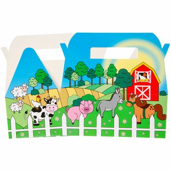 FARM MENU BOX - 22.5 x 12 x 9.5 Cm. (24pcs)