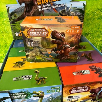 Build Your Own 3D Dinosaur Kit - Gift Box Display (8 pcs)