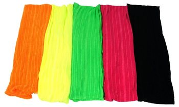 Neon Vertical Thin Stripe Snood Scarf Mix (10 pcs)