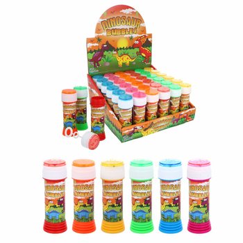 Dinosaur Bubble Blower 50ml with Patience Game - Display Pack of 36