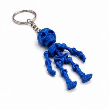 Colored Skeleton Keychains (48 pcs)