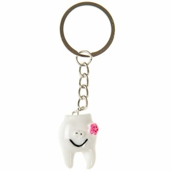 KEY RING WITH TEETH (48pcs)