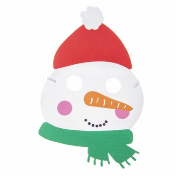 Christmas Foam Masks Assortment - Santa, Reindeer & Snowman (48 pcs)