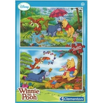 CLEMENTONI DISNEY WINNIE THE POOH PUZZLE 2 x 60 PIECES (Pack of 6)