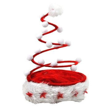 BULK DEAL - LUXURY SPIRAL SANTA HAT LIGHT-UP STAR (120 pcs)