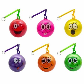 SMILEY BALL WITH CORD / BUNGE BALL &Oslash;23 Cm (10 pcs.)