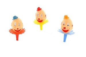 Small Clown Heads Cake Toppers (144 pcs)