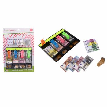 Cash Register with Euro Play Money - 120 pcs