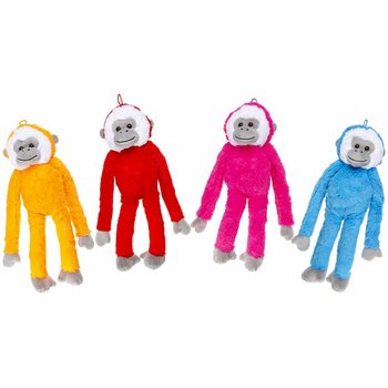 Large Plush Monkey, 43 cm - Mixed Colors (12 pcs)
