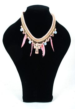 Luxury Ibiza Style Necklace Pink (1 pc)