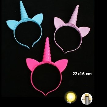 LUMINOUS UNICORN / UNICORN DIADEM, INCLUDING BATTERY (24pcs)