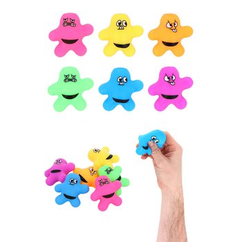 Squeezy Splat Man - Mix Colors - In Display (24 pcs)