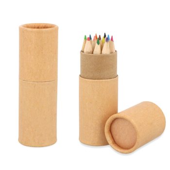 12x Colored Pencils in Tube: Model: Eco Friendly - In Display (20 pcs.)