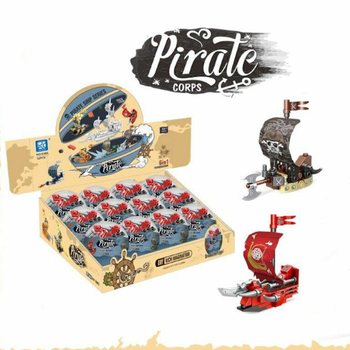 Pirate Ship Building Bricks in Surprise Sphere - Display (12 pcs)