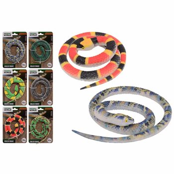Animal World Snake on Card (60 cm) - Display 24 pcs