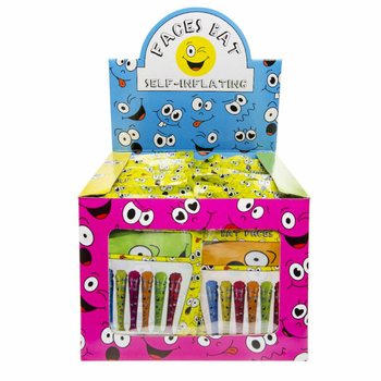 Self-Inflating Smiley Bat in Display (48 pcs)