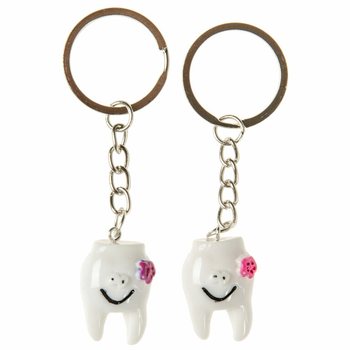 KEY RING WITH TEETH (48pcs)
