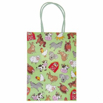 Farm Animal Paper Gift Bags (12 Pcs)