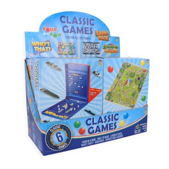 CLASSIC TRAVEL GAMES - IN DISPLAY (6 pcs.)
