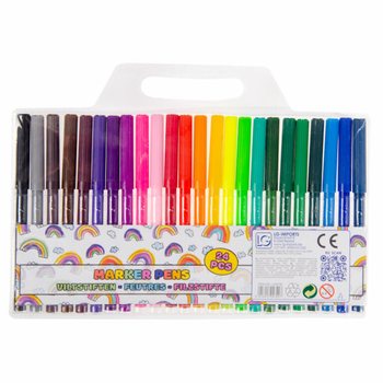 24-Piece Large Felt-Tip Pen Set (Pack of 12)