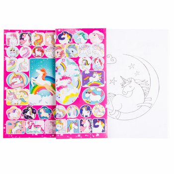 Unicorn A4 Coloring Book with Stickers (12-pack)