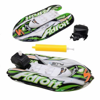 Inflatable Speedboat with Wind-Up Motor - 6 Pieces