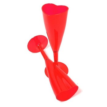 Heart-Shaped Champagne Glasses (12 pcs)