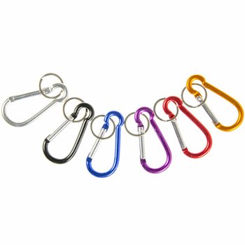 Colored Carabiner Keyrings (48 pcs)