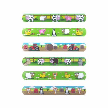 Slap Bracelet – Farm Animals (120 pcs.)