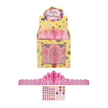 ADJUSTABLE CARDBOARD PRINCES CROWN IN DISPLAY (84pcs)