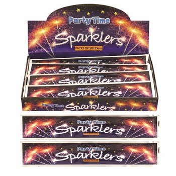 6 piece stars sets, 25 cm. (36 Packs)