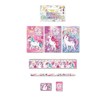 5-Piece Unicorn Stationery Set (24 pcs.)