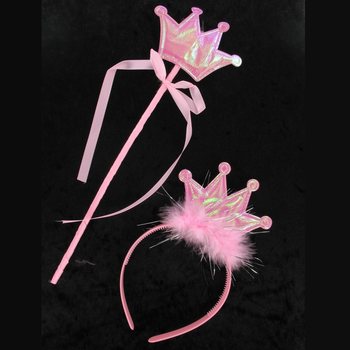 PRINCESS TIARA WITH WAND (12 pcs.)
