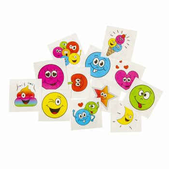 FUN TATTOOS - SMILEY - 48 Packs Display