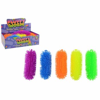 Large Fluffy Worm 22 cm - Assorted Display (12 pcs)