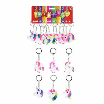 Unicorn Keyrings / Keychains (12 pcs.)