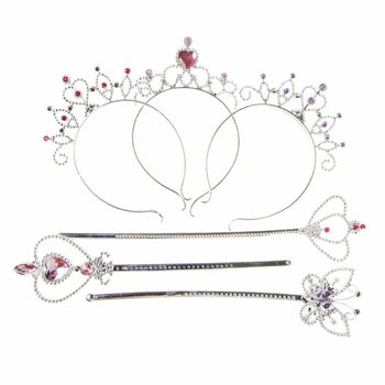 PRINCESS STAF + TIARA ON CARD (12 pcs.)