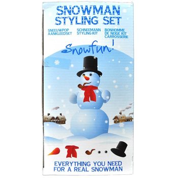6-PIECE MAKE YOUR OWN SNOWMAN AANKLEEDSET (3 pcs.)