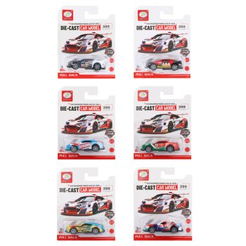 Pull-Back Racing Cars on Card (12 pcs.)