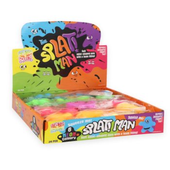 Squeezy Splat Man - Mix Colors - In Display (24 pcs)