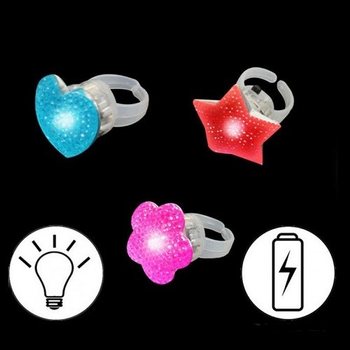 LIGHTING MULTI COLOR RINGS IN DISPLAY (36st.)