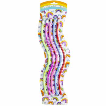 5-Piece Twisty XL Bendy Pencils on Card (10 pcs.)