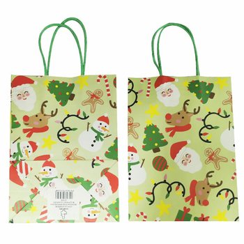 Christmas Paper Gift & Treat Bags (12 Pcs)