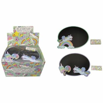 Unicorn Chalkboard with Chalk (Display of 24)