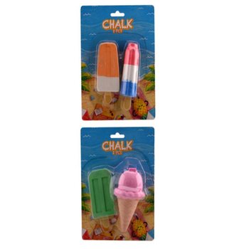 Large Ice Cream Sidewalk Chalk - 2 Pcs on Card
