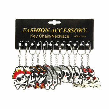 MIXED PIRATE KEYCHAINS (48 pcs.)