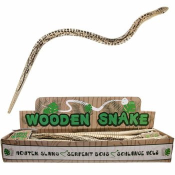 Wooden Winding Snake - 50cm - Display (24 pcs)
