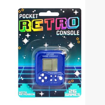 POCKET RETRO GAME CONSOLE WITH KEYCHAIN - 26 GAMES (6 pcs)