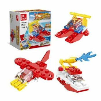 Bricks Fire Brigade Building Blocks - Display Box (12 pcs)